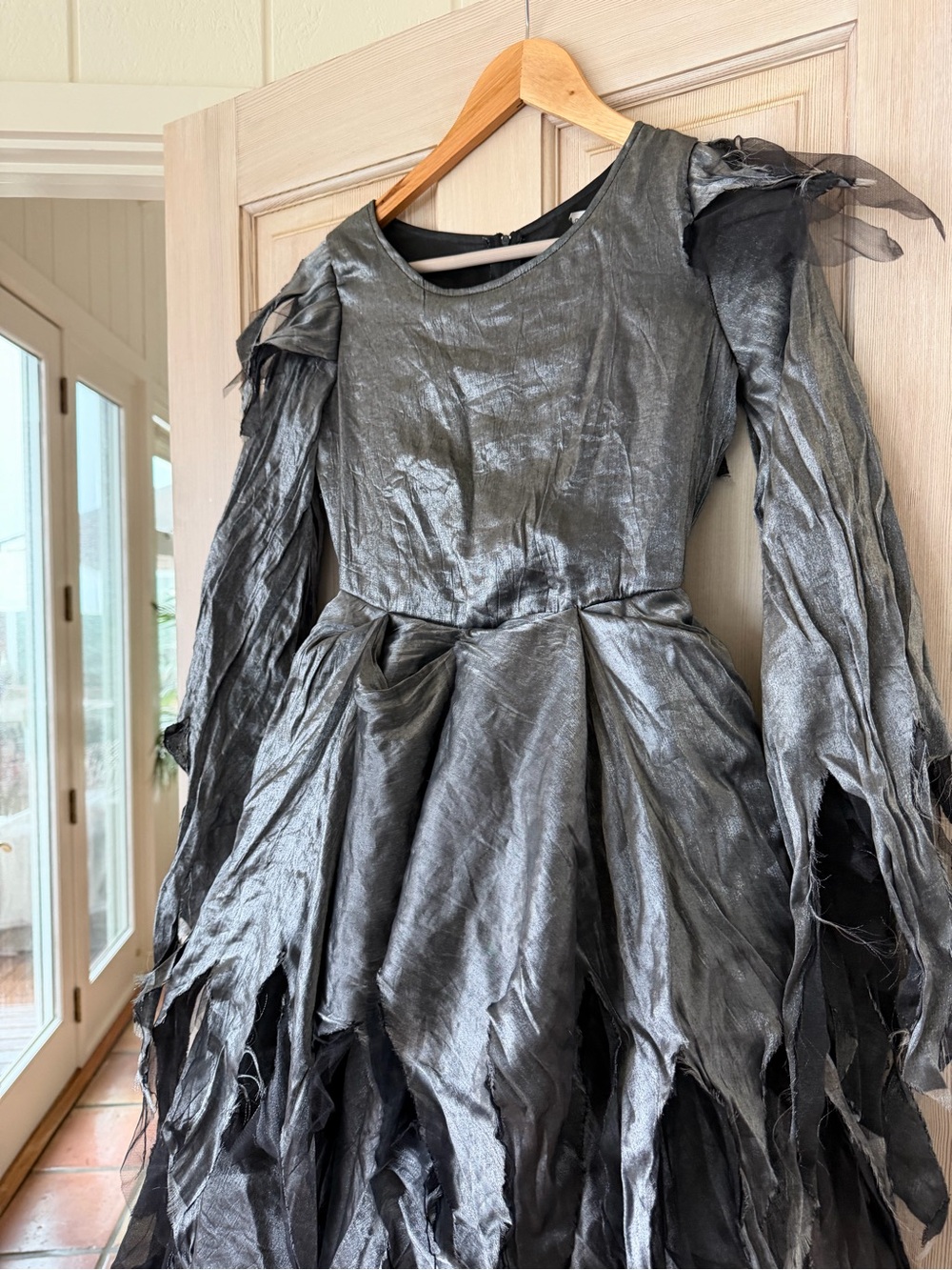 Chasing Fireflies Metallic Gray Witch or Ghost Dress Costume